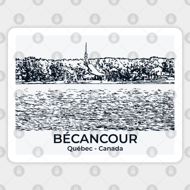 Bécancour - Québec Magnet by Lakeric